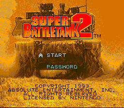 Super Battletank 2 Title Screen